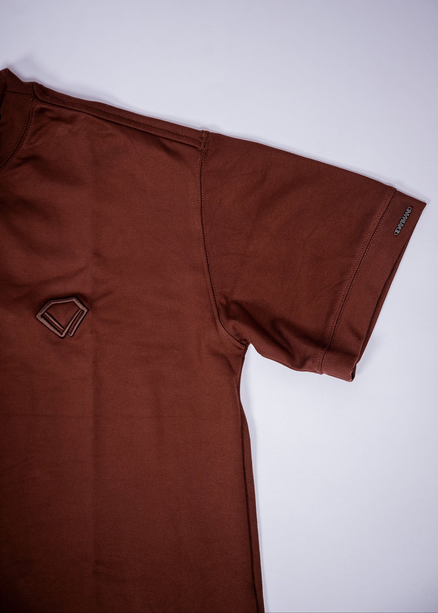 Luxe Brown Boxy Oversized T-shirt