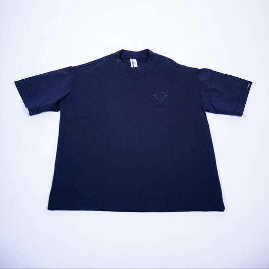 Luxe Navy Boxy Oversized T-shirt