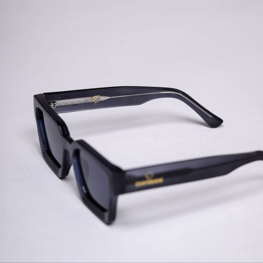 Navy Blue Millionaire Logo Sunglasses
